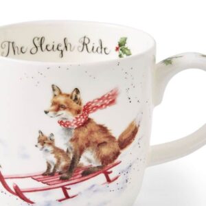 112295-wrendale-sleigh-ride-mug-detalj