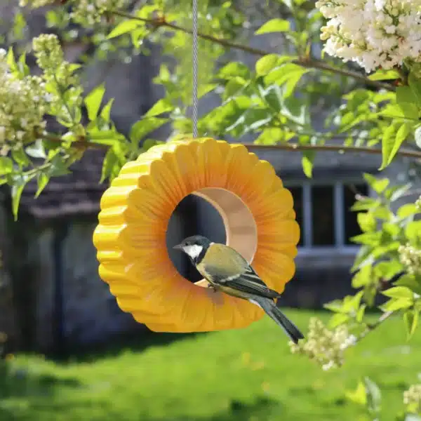 Sunflower hengende fuglemater i keramikk