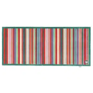 Hug Rug Løper Bright Green Stripes 65x150